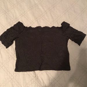 Hollister off the shoulder crop top